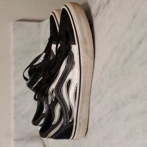 Vans Old Skool 'Flame'Black White'